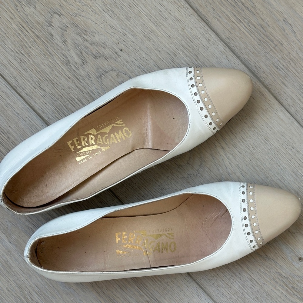 Ferragamo Two Toned Flats